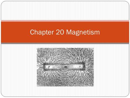 Chapter 20 Magnetism.