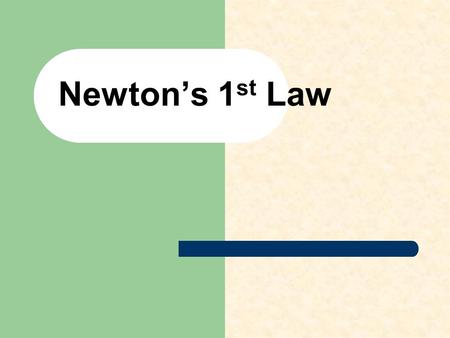 Newton’s 1 st Law. Newton’s First Law of Motion Objects in motion will to stay in motion, objects at rest will stay at rest unless they are acted upon.