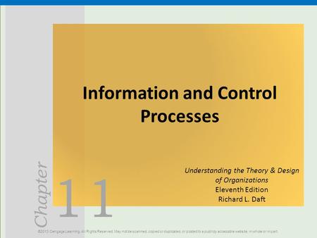 Information and Control Processes