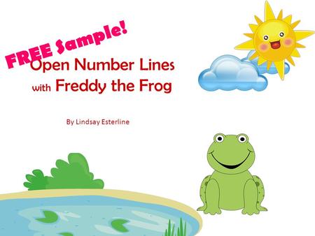 FREE Sample! Open Number Lines with Freddy the Frog