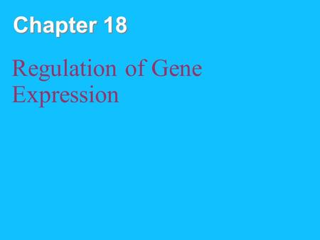 Chapter 18 Regulation of Gene Expression. Copyright © 2008 Pearson Education Inc., publishing as Pearson Benjamin Cummings Overview: Conducting the Genetic.
