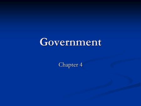 Government Chapter 4. Section 1 Federalism Federalism: system of government in which governmental powers are divided between the national and state governments.