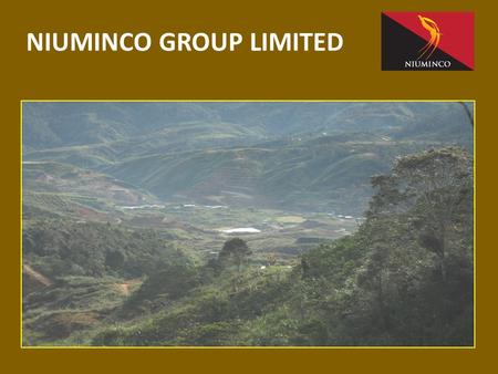 NIUMINCO GROUP LIMITED. Important Information This presentation is not a prospectus nor an offer of securities for subscription or sale in any jurisdiction.