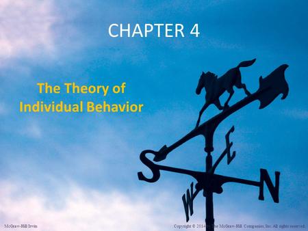 The Theory of Individual Behavior