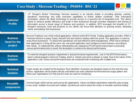 Case Study : Morcom Trading – P BSC 21