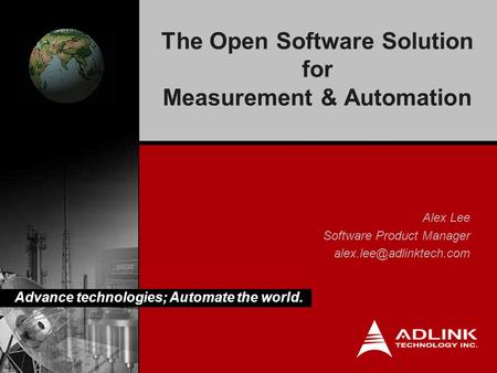 The Open Software Solution for Measurement & Automation