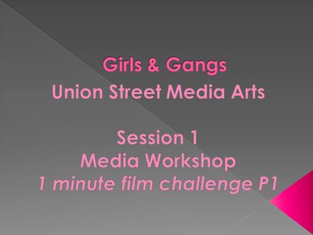 The aim of this session is for the young people to put their media skills into practice using all the equipment they have been trained on. They will also.