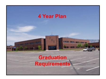 4 Year Plan Graduation Requirements. REQUIREMENTS FOR GRADUATION Course High School Graduation Requirements * College Bound Graduation Recommendations.