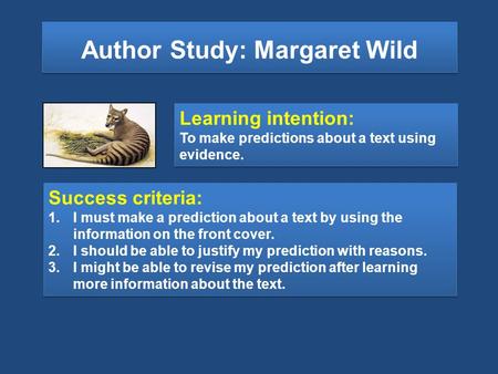 Author Study: Margaret Wild