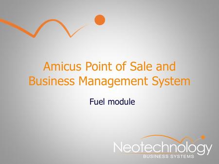 Amicus Point of Sale and Business Management System Fuel module.