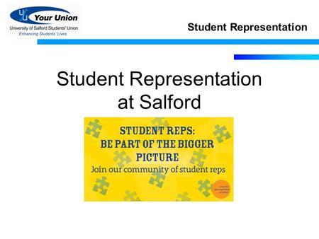 Student Representation at Salford Student Representation.