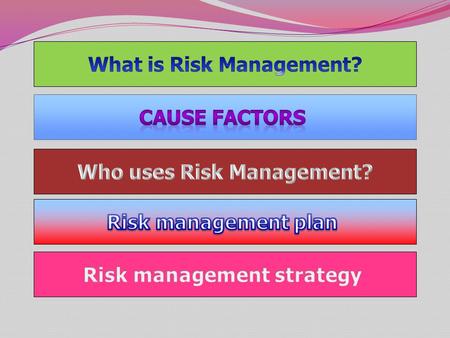 Risk Management - the process of identifying and controlling hazards to protect the force.  It’s five steps represent a logical thought process from.