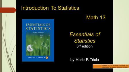 Essentials of Statistics 3rd edition