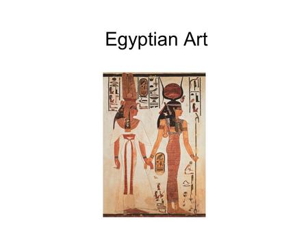 Egyptian Art. The Egyptians were one of the first major civilizations to use design elements in art. The wall paintings done in the service of the Pharaohs.