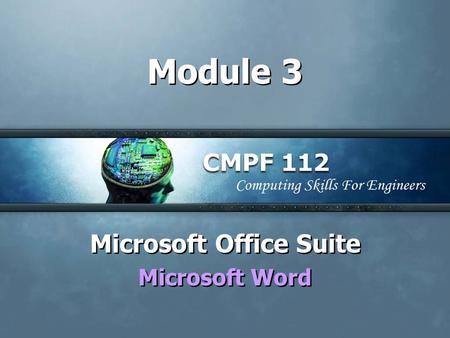 Microsoft Office Suite Microsoft Word