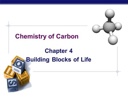 AP Biology Chemistry of Carbon Chapter 4 Building Blocks of Life.