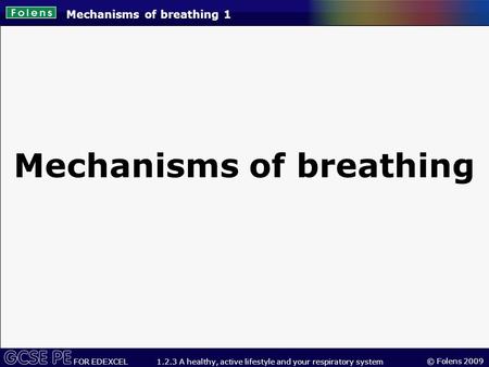 Mechanisms of breathing
