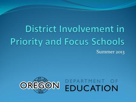 Summer 2013. Non-effective School Districts district staff issue a plethora of uncoordinated and often contradictory directives while presiding over resource.