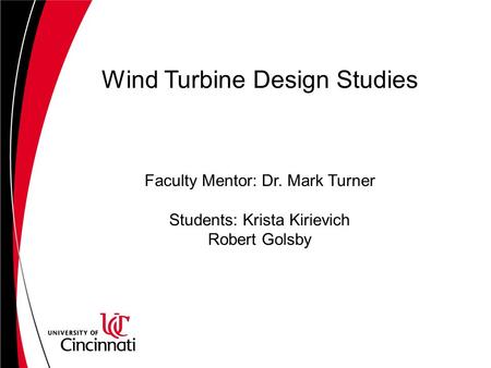 Wind Turbine Design Studies
