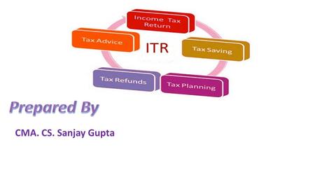CMA. CS. Sanjay Gupta. How to file Income Tax Return? Which ITR will be applicable?