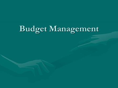 Budget Management. Introduction All sponsored projects require a budgetAll sponsored projects require a budget Including modular awards (for Institutional.
