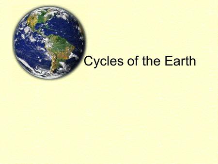 Cycles of the Earth. EARTH RECYCLES ALL MATTER FORMING ITS OUSIDE LAYERS –Analyze cycles based on the “reservoirs” that hold matter and the movement of.