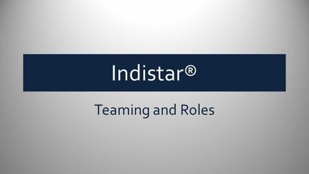 Indistar® Teaming and Roles. School Leadership Team Coach a.k.a. School Consultant, District Liaison, etc. LEA SEA.