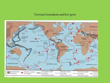 Tectonic boundaries and hot spots. A useful reference  dynamicearth/sitemap.html
