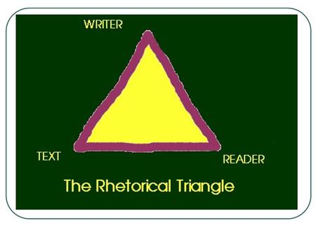 Rhetorical Analysis A Ladder Approach to Text Analysis.