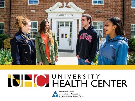 Leading the Way to Healthier Terps. STUDENT SERVICES INCLUDE: Primary Care Urgent Care Women’s Health Lab Pharmacy Mental Health, Substance Abuse & Sexual.