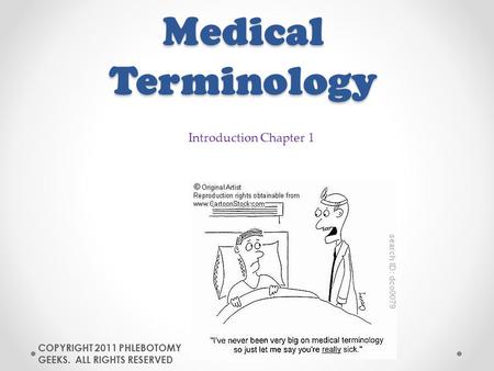 Medical Terminology Introduction Chapter 1