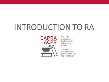 INTRODUCTION TO RA.