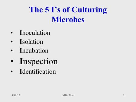 The 5 I’s of Culturing Microbes