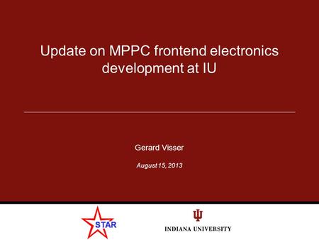 Update on MPPC frontend electronics development at IU