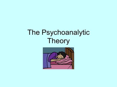 The Psychoanalytic Theory. Applications Psychoanalysis has three applications: –a method of investigation of the mind; –a systematized set of theories.