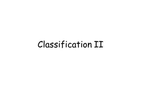 Classification II. 2 Numeric Attributes Numeric attributes can take many values –Creating branches for each value is not ideal The value range is usually.