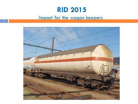 RID 2015 Impact for the wagon keepers