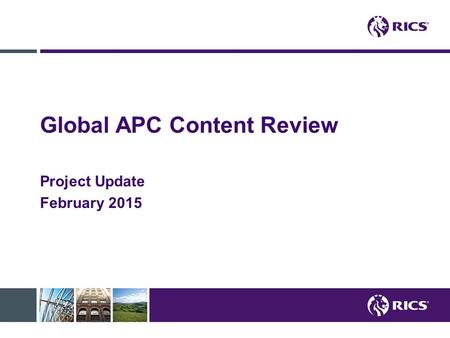 Global APC Content Review Project Update February 2015.