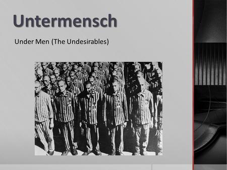 Under Men (The Undesirables)