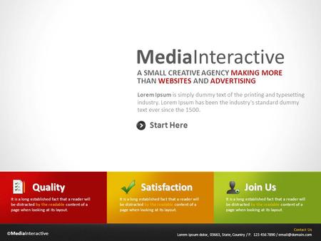 © MediaInteractive MediaInteractive Lorem Ipsum is simply dummy text of the printing and typesetting industry. Lorem Ipsum has been the industry's standard.