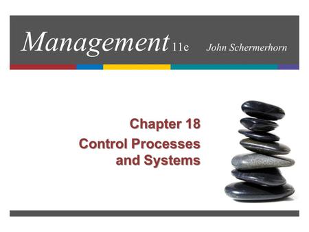 Management 11e John Schermerhorn Chapter 18 Control Processes and Systems.