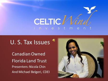 U. S. Tax Issues Canadian Owned Florida Land Trust