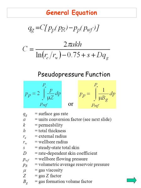 Pseudopressure Function