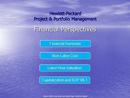 Financial Perspectives