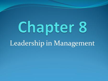 Leadership in Management