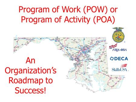 Program of Work (POW) or Program of Activity (POA)
