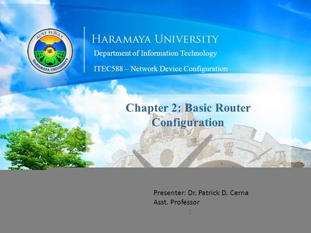 Chapter 2: Basic Router Configuration