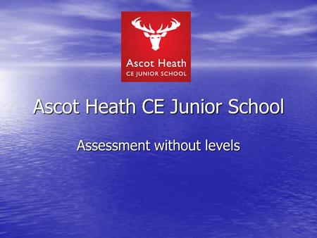 Ascot Heath CE Junior School Assessment without levels.