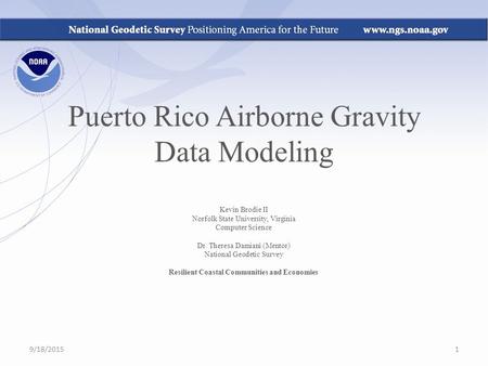 Puerto Rico Airborne Gravity Data Modeling