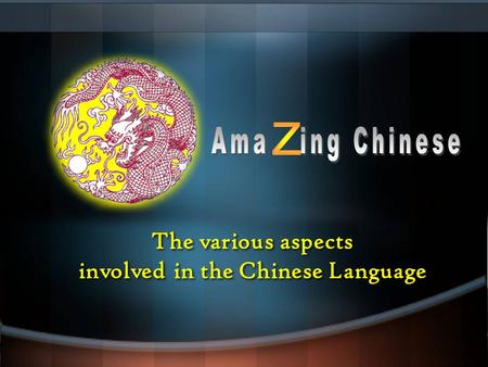 The various aspects involved in the Chinese Language